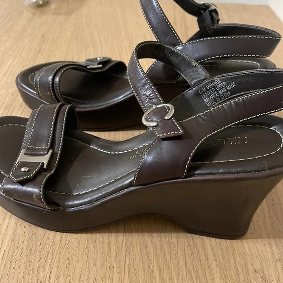 Hillard & Hanson platform wedge sandals size 6.5 - Picture 2 of 16